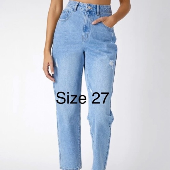 Denim - Mom Jeans Medium Wash